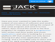 Tablet Screenshot of jackaudio.org